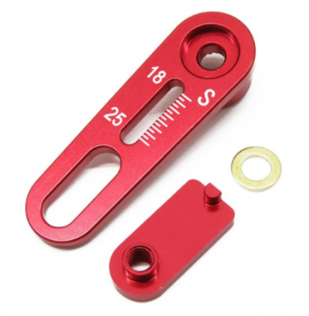 WRAP-UP Next 18-25mm Adjust Range Servo Horn S Set red (25t)